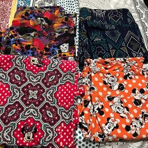 Lot of 4 LulaRoe TC legging Disney